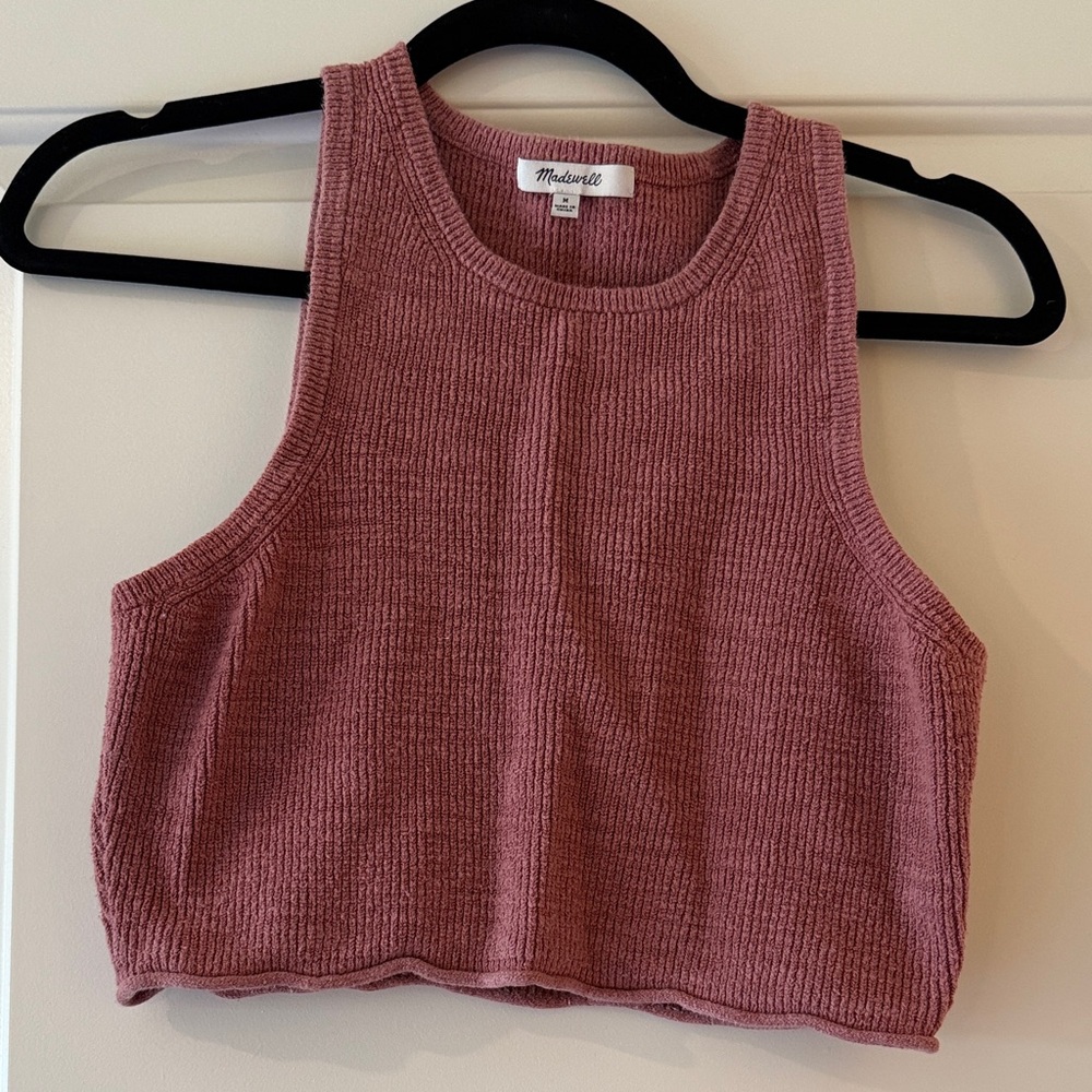 Madewell Dusty Rose Knit Tank Top